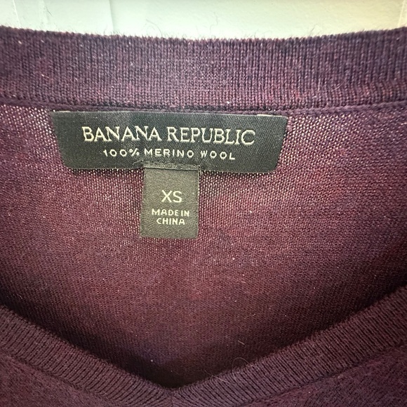 Banana Republic Classic Sweater, Deep Purple Color - Picture 5 of 6
